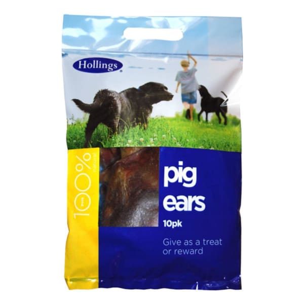 Image of Hollings Pigs Ears Dog Treat, 10 per Pack