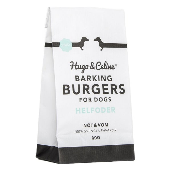 Image of Hugo & Celine Barking Burgers Dry Dog Food, 14 Per Pack