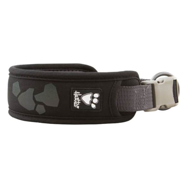 Image of Hurtta Weekend Warrior Black Dog Collar, 55cm - 65cm
