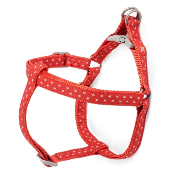Image of Little Petface Grey Stars Puppy Harness, Small - 46cm x 66cm