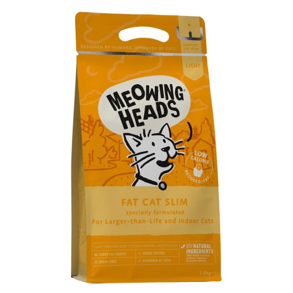 Image of Meowing Heads Fat Cat Slim Adult Dry Cat Food, 1.5kg