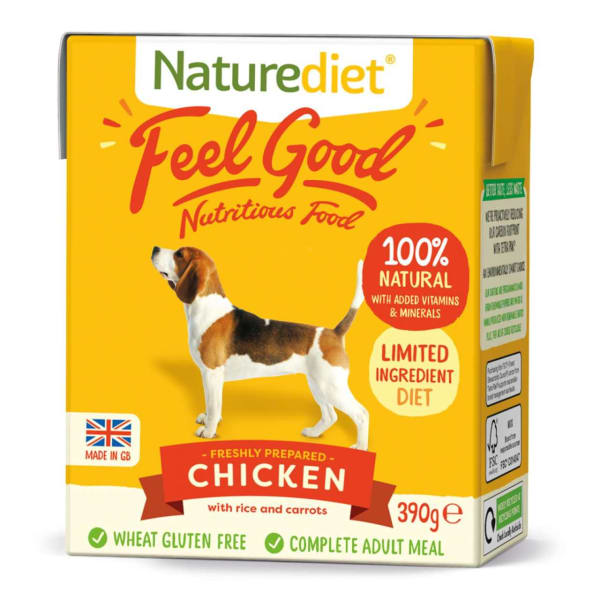 Image of Naturediet Feel Good Chicken Complete Wet Dog Food, 18 x 390g - Chicken