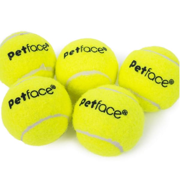 Image of Petface Mini Tennis Balls Dog Toy, 5 per Pack