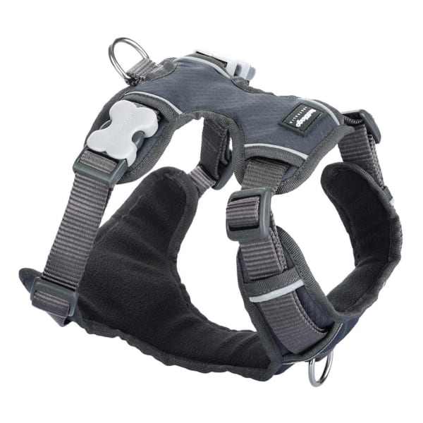 Image of Red Dingo Cool Grey Padded Dog Harness, Small