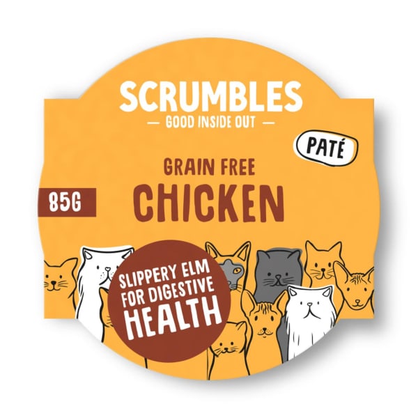 Image of Scrumbles Grain-free Chicken Adult Pate Wet Cat Food, 85g - Chicken