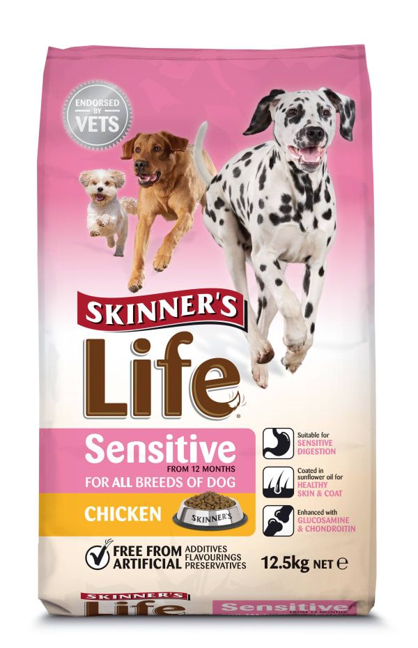 Image of Skinner's Life Adult Sensitive Chicken Dry Dog Food, 2.5kg - Chicken