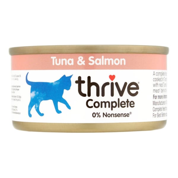 Image of Thrive Complete Cat Food Tuna & Salmon, 6 x 75g - Tuna & Salmon