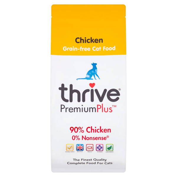 Image of Thrive Premiumplus Chicken Dry Cat Food, 1.5kg - Chicken