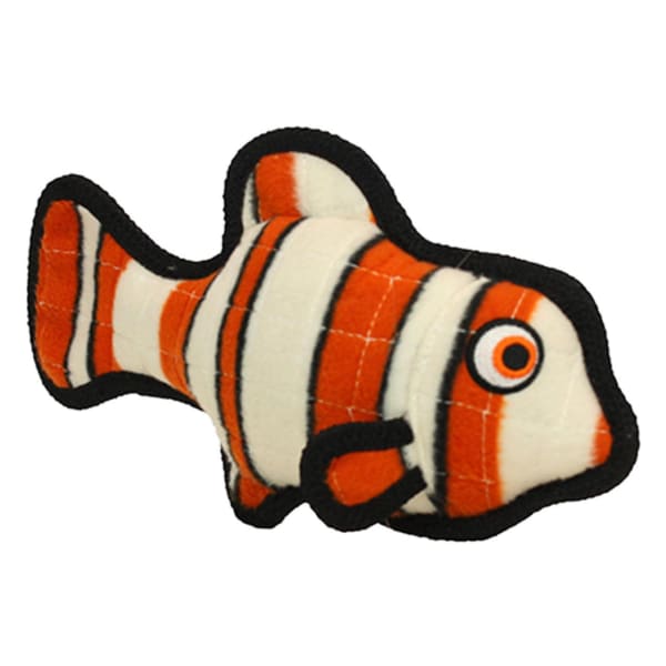 Image of Tuffy Ocean Creature Fish Orange Dog Toy, Medium - 5.5cm x 12cm x 6cm
