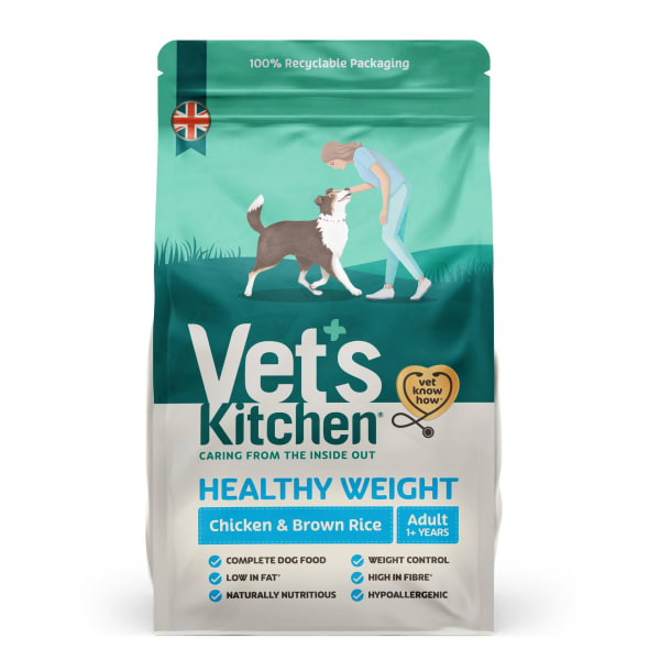 Image of Vets Kitchen Adult Light Chicken & Brown Rice Dry Dog Food, 7.5kg - Chicken & Brown Rice