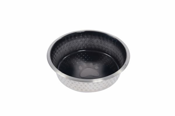Image of Weatherbeeta Non-Slip Stainless Steel Shade Dog Bowl Black, 19.5cm
