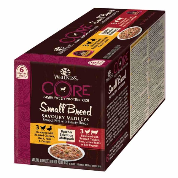 Image of Wellness Core Small Breed Wet Dog Food Savory Medley Butchers Selection, 6 x 85g
