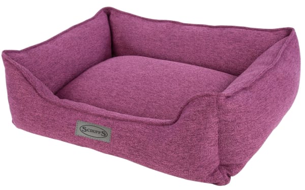 Image of Scruffs Manhattan Box Dog Bed in Berry Purple, XL