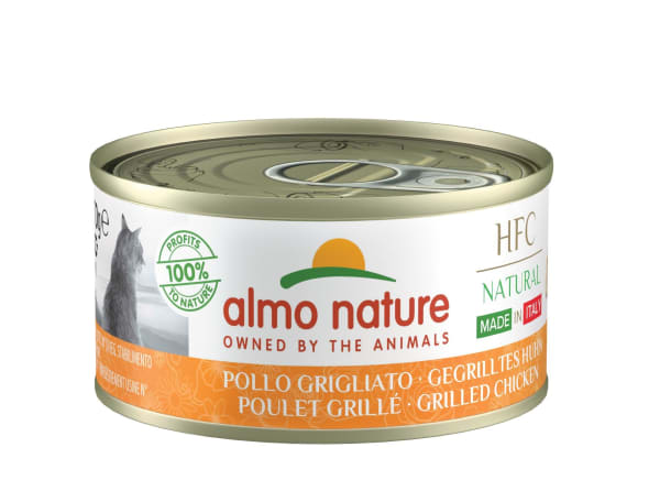 Image of Almo Nature HFC Natural Grain-free Wet Cat Food - Grilled Chicken, 24 x 70g