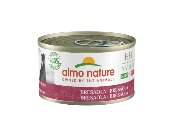 Image of Almo Nature HFC Natural Gluten-free Adult 1+ Wet Dog Food - Bresaola, 24 x 95g