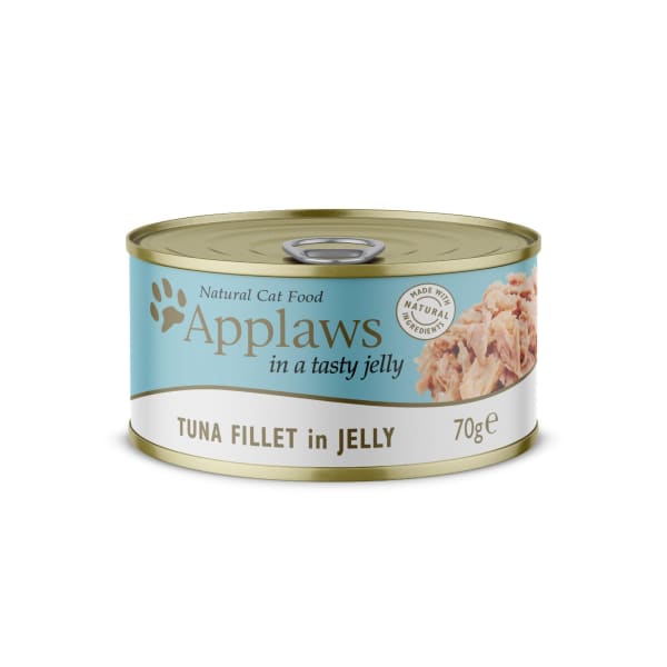 Image of Applaws Adult Wet Cat Food - Tuna Fillet in Jelly, 24 x 70g - Tuna