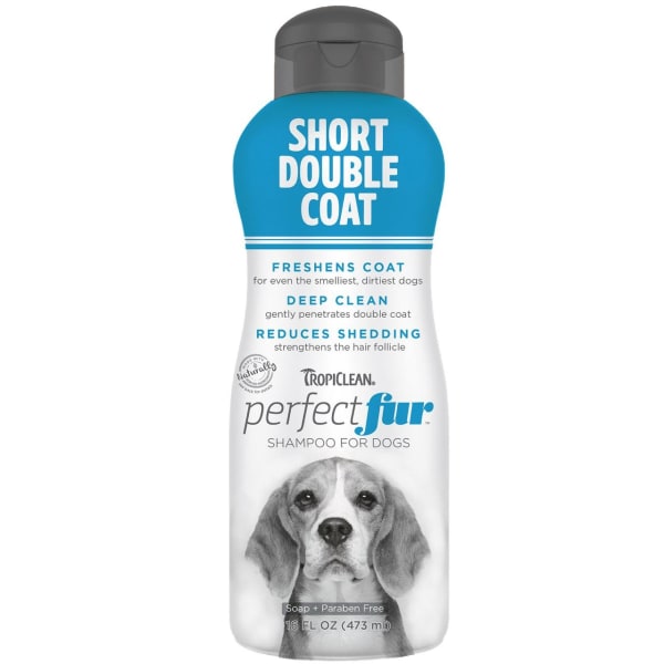 Image of Tropiclean PerfectFur Short Double Coat Shampoo for Dogs, 473ml