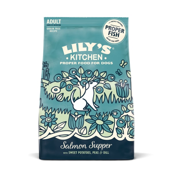 Image of Lily's Kitchen Adult Dry Dog Food - Salmon, 12kg - Salmon