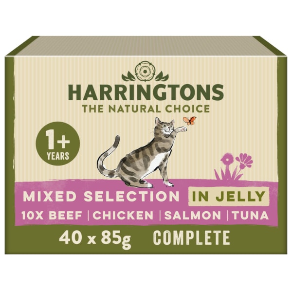 Image of Harringtons Wet Cat Meat Selection in Jelly, 12 x 85g