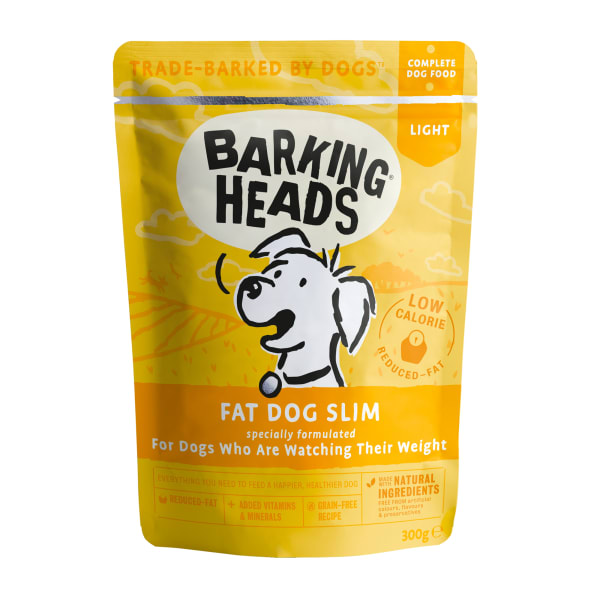 Image of Barking Heads Fat Dog Slim Adult Wet Dog Food in Pouches - Chicken, 10 x 300g - Chicken
