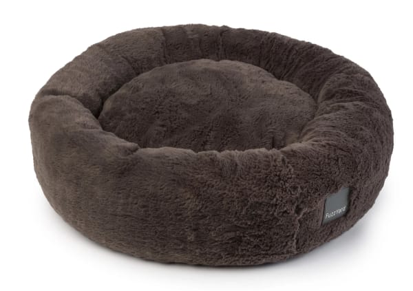 Image of FuzzYard Dreameazzzy Cuddler Dog Bed - Truffle Grey, Medium