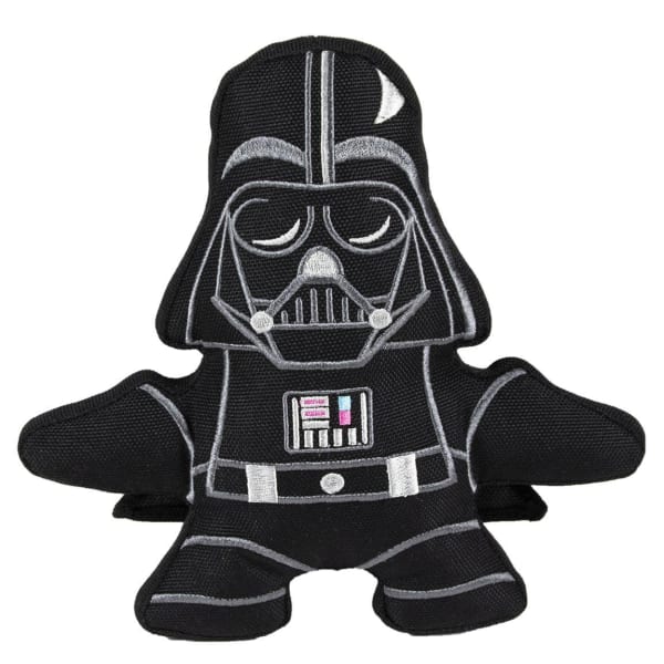 Image of For Fan Pets Star Wars Darth Vader Adult Plush Dog Toy - Black, 38cm Collar