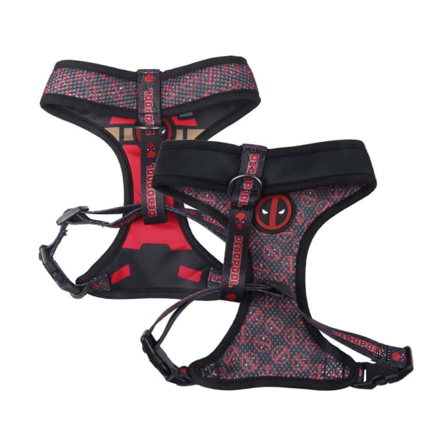 Image of For Fan Pets Premium Deadpool Adult Dog Harness - Black, M/L