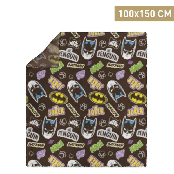 Image of For Fan Pets Batman Dog Blanket - Black, 100cm x 150cm
