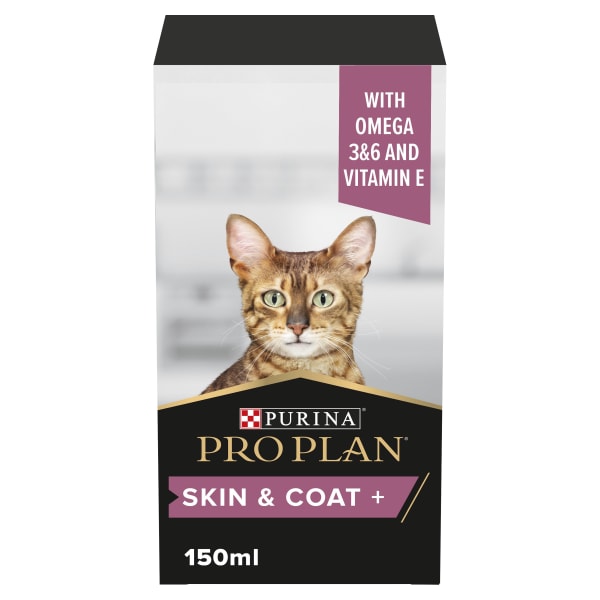 Image of Purina Pro Plan Skin & Coat Adult and Senior Supplement Oil for Cats, 150ml