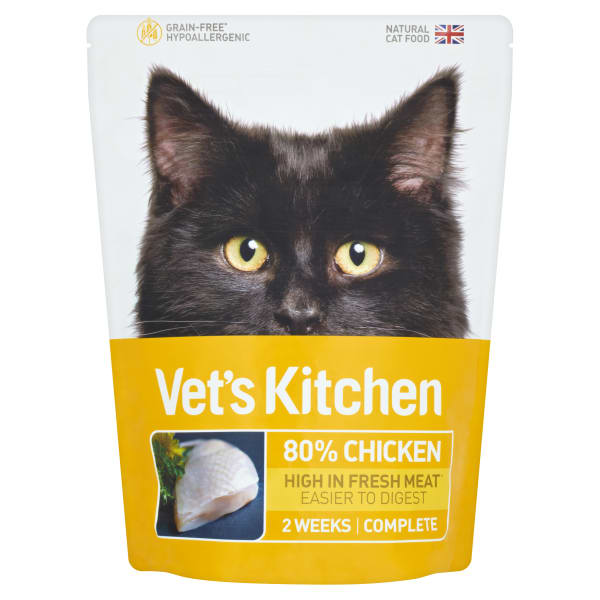 Image of Vet's Kitchen Everyday Health Grain-free Adult Dry Cat Food - Chicken, 770g - Chicken